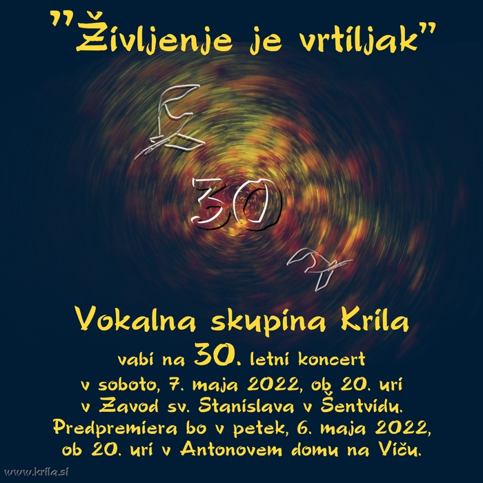 Vabilo na 30. letni koncert